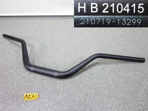 【A531④4】　1.25インチ(31.8mm) カスタム用　HB210415　ナロープルバックバーハンドル　(幅)835×(高)115×(奥行)225mm　アルミ/ブラック