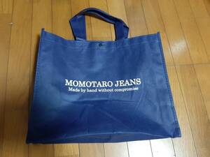 未使用・自宅保管 桃太郎ジーンズ バッグ 小 岡山 児島 MADE IN JAPAN MOMOTARO JEANS 