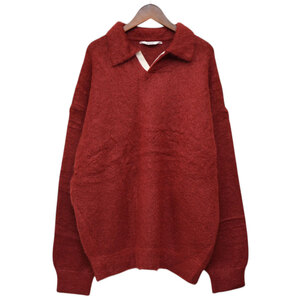 Name.　ネーム　MOHAIR SKIPPER PULL OVER　カシミヤ混モヘアスキッパーポロシャツ　ニット　セーター　NMKN-002　8054000186679