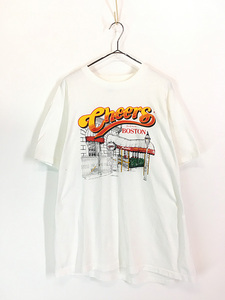 古着 90s USA製 Cheers ボストン レストラン Tシャツ XL 古着