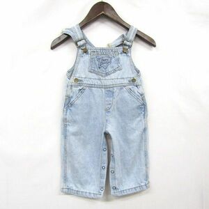 USA製 キッズ サイズ 8M BABY GUESS デニム サロペット オーバーオール ロンパース 幼児 ゲス 古着 ビンテージ 3AU1515