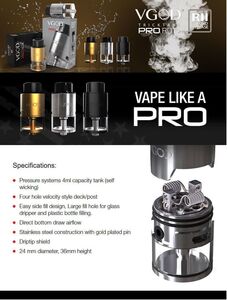 VAPE VGOD PRO RDTA P2 24mm アトマイザー SS 新品　BOX　