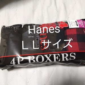 ③Hanes　ヘインズ　メンズ　ボクサーパンツ　ボクサーブリーフ　４枚　ＬＬサイズ　前開き　　