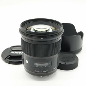 【並品】シグマ(Sigma) SIGMA シグマ Nikon Fマウント レンズ 50mm F1.4 DG HSM 単焦点 標準 フルサイズ Art 一眼レフ 専用