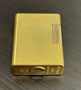 ＃1722　S.T.Dupont エス・テー・デュポン ライター　喫煙具　喫煙グッズ　ゴールド　ガスライター　ローラー　現状品