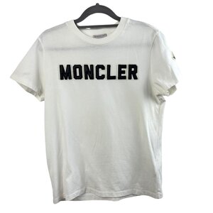 A821●美品●MONCLER　(モンクレール)●MAGLIA MANICHE CORTE Tシャツ 半袖 クルーネック ロゴT●8C000 08 829HP●XSサイズ