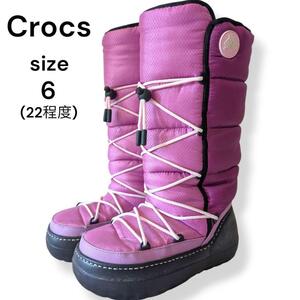 Crocs　クロックス　ブーツ　KOSMO BOOT WOMEN W6　22程度　レディース　人気ブランド　