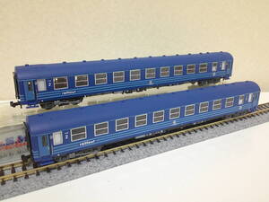 L.S.Models 72021-2 3 SNCB ベルギー国鉄 I5型 2等団体用簡易寝台車 Railtour ブルーストライプ塗装 Ep.4a セット単品2両