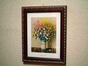 ◆イタリア製◆アート木製額/花瓶/LIB330/洋風アートフレーム