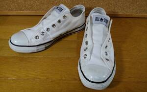 コンバース CONVERSE ALLSTAR オールスター スリッポン スニーカー シューズ 25cm 白 送料1000円～