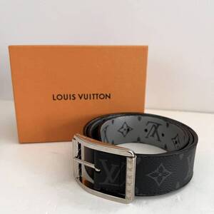 ルイヴィトン Louis Vuitton MP086U モノグラムエクリプス サンチュール リヴェルソ 40MM ノワール メンズベルト　箱あり