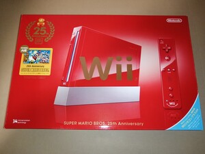 新品　Wii 本体 スーパーマリオ25周年仕様 赤 レッド