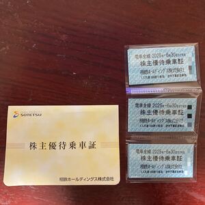 相模鉄道 株主優待乗車証［30枚］相鉄 電車 株主優待 切符 【送料無料】2025年6月30日まで