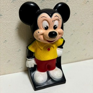 ★アメリカンアンティーク ソフビ　ミッキーマウス　Mickey Mouse WALT DISNEY PROD PLAY PAL PLASTICS INC. 