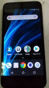 S273 Softbank SIMフリー AQUOS sense basic 702SH SHARP 4G 簡易確認＆簡易清掃＆初期化OK 送料無料 Webにてロック解除受付手続済み