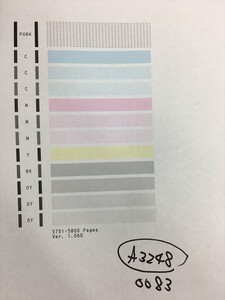 【A3248】プリンターヘッド ジャンク 印字確認済み QY6-0083 CANON キャノン PIXUS MG6330/MG6530/MG6730/MG7130/MG7530/MG7730/iP8730