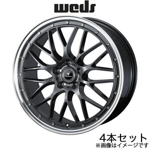 ノヴァリス アセットM1 アコード CL7/CL8/CL9 18インチ アルミホイール 4本 ガンメタ/リムポリッシュ 0041074 WEDS NOVARIS ASSETE M1