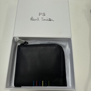 Z639-SG3-795 Paul Smith ポールスミス 財布 WALLET ZIP ATRIPE 牛皮 カラーNo.79 M2A-7017-APSSTR 箱付き