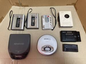 SONY.TCM-500(2個)カセットレコーダー、KENWOOD.DPC-151.CDプレーヤー、SONY.WM-FX77.カセットレコーダーなど.まとめ.説明にご覧ください