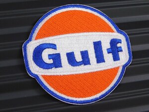 ◆送料\110◆【Gulf・ガルフ】※《アイロン刺繍ワッペン》　アメリカン雑貨　刺繍ワッペン　アイロンワッペン