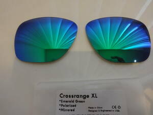 ★オークリー CROSSRANGE XL クロスレンジXL　OO9360用 カスタム偏光 レンズ GREEN Color 新品 POLARIZED