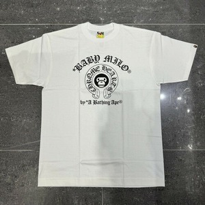 A BATHING APE x CHROME HEARTS BABY MILO TEE Lサイズ 2009年 アベイシングエイプ クロムハーツ 半袖 Tシャツ BAPE