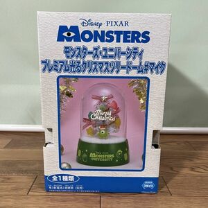 ◎□【未開封品】Disney ディズニー MONSTERS モンスターズ・ユニバーシティ プレミアム光る クリスマスツリードーム マイク