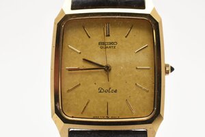 セイコー Dolce ドルチェ ゴールド スクエア クォーツ メンズ 腕時計 SEIKO