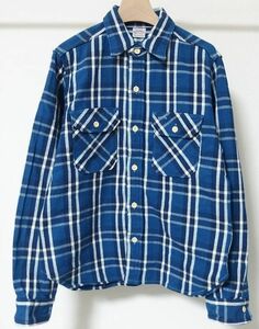 WAREHOUSE ウエアハウス Lot 3104 FLANNEL SHIRTS C柄 チェック フランネル シャツ M 15-15.5