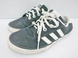 ◇ adidas アディダス KIEL キール D69233 スケボー シューズ 24cm ブラック ホワイト レディース