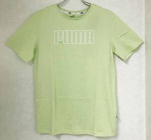 新品 S ★ PUMA プーマ レディース 半袖 Tシャツ グリーン US-XS キャット ロゴ ボーイフレンド Ultra Bpufriend Tee V2 848989