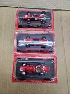 ◆◇アシェット 　1/43フェラーリ・F1 公式コレクション シリーズ　未開封品（3台まとめ)　※現状渡し 【Y3123 - 102】◇◆