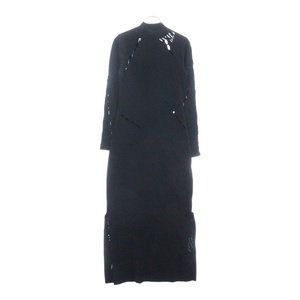 Y-3 ワイスリー Ingesan Knit Dress IP5582 ハイネック ニットドレス ロングワンピース ブラック レディース