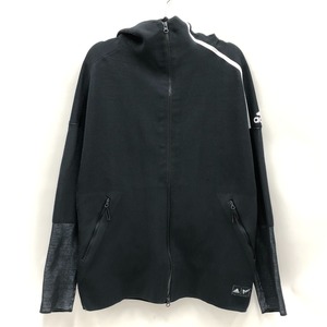 〇〇 adidas アディダス HYBRID PRIMEKNIT HOODIE レディース サイズL DH1405 ブラック やや傷や汚れあり