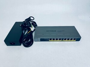 ＜中古Sランク 清掃済 美品＞NETGEAR GS108PP PoE+対応 ギガビット8ポート アンマネージスイッチ 動確済 送料無料 領収書発行