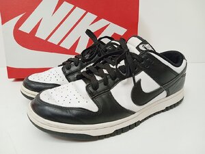 [KA16A-611-034-1] NIKE DUNK LOW RETRO ナイキ ダンク ロー レトロ DD1391-100 サイズ27.5cm ブラック ホワイト 中古