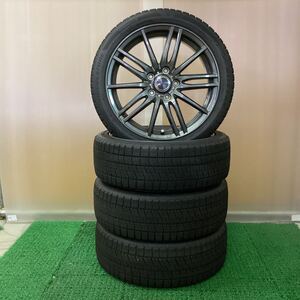 【187】スタッドレス 社外アルミセット17x6.5J+53 114.3-5H中古品4本