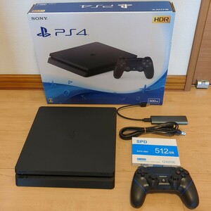 CUH-2200A ソニー PlayStation 4 本体 SSD換装済 ジェットブラック おまけ付