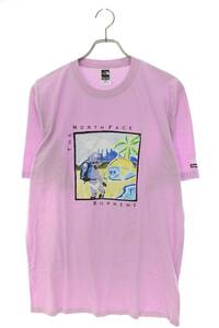 シュプリーム ノースフェイス Tシャツ Sketch S/S Top サイズ:M スケッチアートプリントTシャツ 中古 HJ12