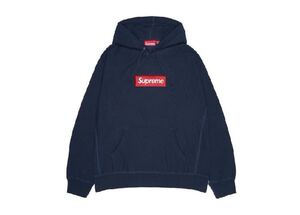 FW24 Mサイズ Supreme Box Logo Hooded Sweatshirt Navy シュプリーム ボックス ロゴ フーディー スウェット ネイビー ノースフェイス