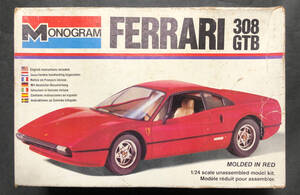 @中古絶版模型堂 モノグラム 1/24 フェラーリ308GTB MONOGRAM FERRARI フェラーリ 308GTB 定形外郵便可