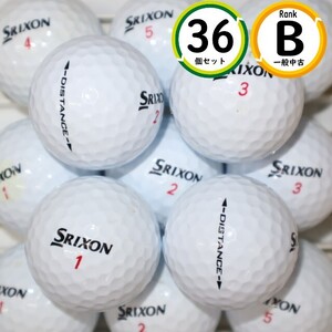 3ダース スリクソン ディスタンス 2018年～2021年モデル Bランク SRIXON ダンロップ 白 中古 送料無料 ロストボール