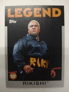 TOPPS 2016 WWE HERITAGE BASE No.97 RIKISHI SILVER PARALLEL 10/50 特価即決 リキシ 