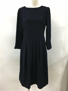 49アベニュー ジュンコシマダ 49AV.junko shimada ワンピース 38 ネイビー 長袖 日本製 未使用 2304WT025