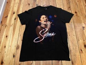 SERENA アーティスト　メンズM USA輸入　黒　100円スタート　売り切り　古着　Tシャツ　フォトプリント　音楽　music バンドT ブラック 