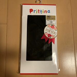 送料込み　新品　NAIGAI ナイガイ　Prittina サポートタイプ　80デニール　135cm 125-145 黒ブラック　送料無料