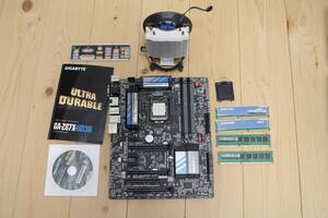 GIGFABYTE GA-Z87X-UD3H i7-4770k DDR3計24G CPUクーラーまとめて（マザーボードはジャンク）