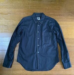 COMME des GARONS BLACK COMME des GARONS ゴールドステッチ長袖シャツ