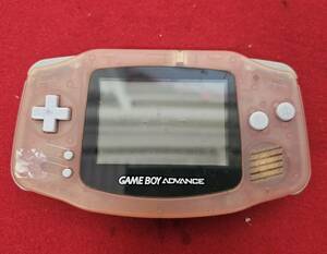 M-7578　【同梱不可】980円～ 現状品　GAME BOY ADVANCE　ゲームボーイアドバンス　AGB-001　ミルキーピンク　ゲーム機　通電確認済み