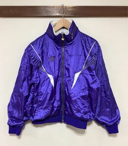 め1499 adidas アディダス ADS-8117 ナイロンジャケット M パープル 90